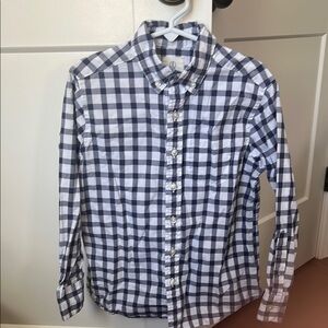 Checkered Button-Up Shirt
